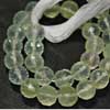 Natural Shaded Prehnite Faceted Round Ball Beads Strand Length 8 Inches and Size 7mm approx.